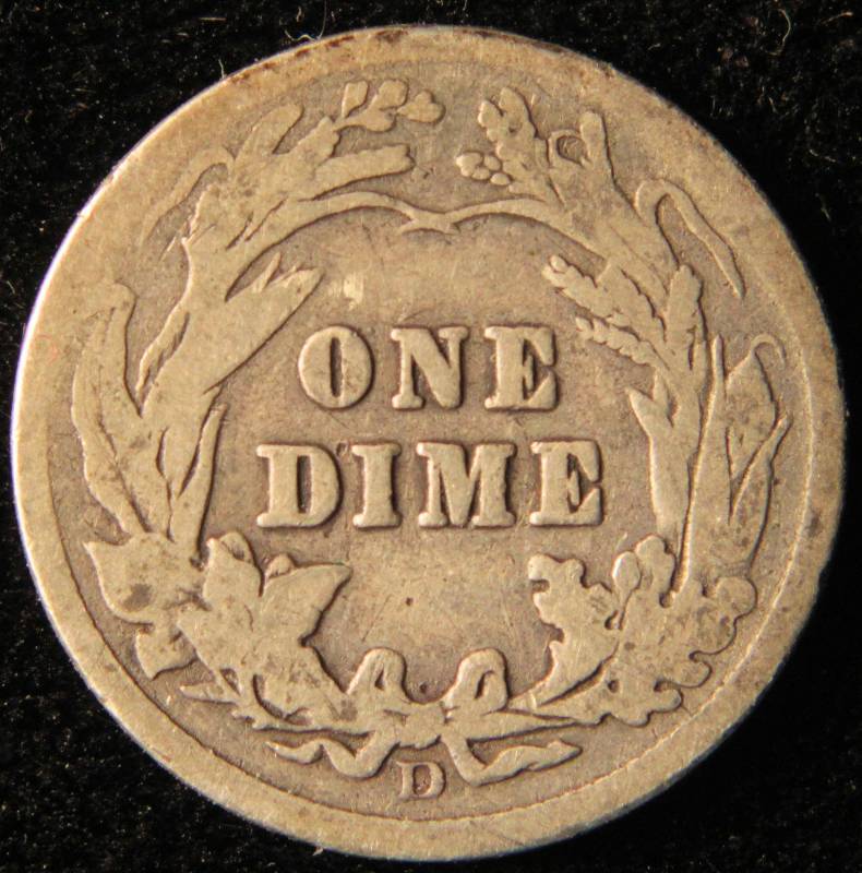 1914 D BARBER SILVER DIME