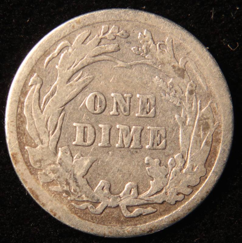 1913 BARBER SILVER DIME