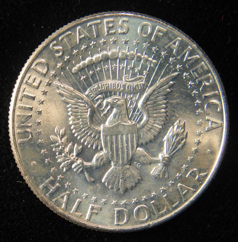 1964 KENNEDY SILVER HALF DOLLAR AU