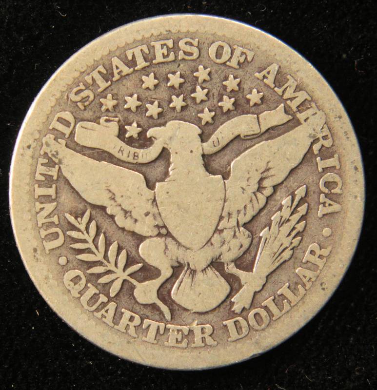 1901 BARBER SILVER QUARTER