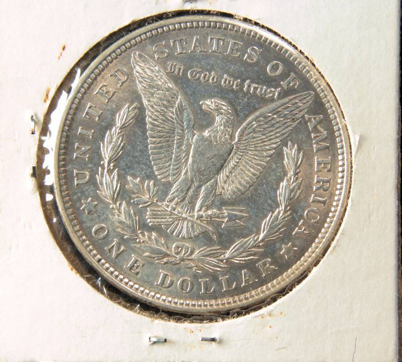 1921 MORGAN SILVER DOLLAR AU DETAILS CLEANED