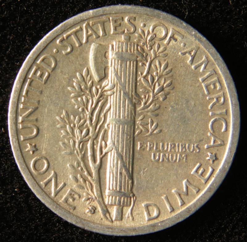 1940 MERCURY SILVER DIME VF