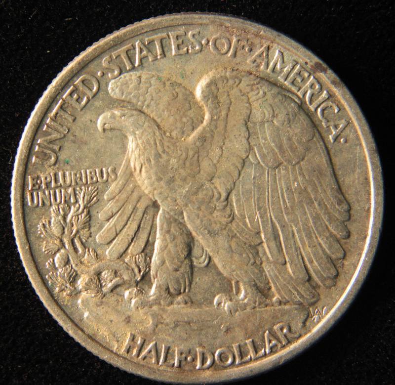 1943 WALKING LIBERTY HALF DOLLAR XF
