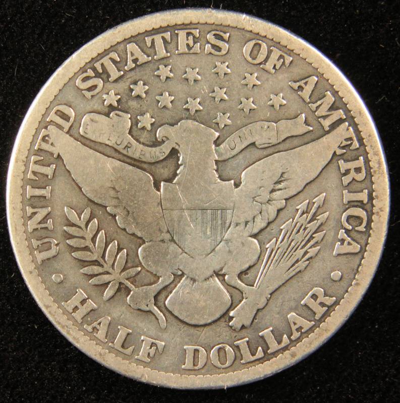 1912 BARBER SILVER HALF DOLLAR