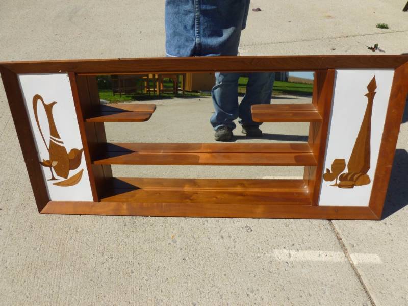 Vintage Mirrored Shelf