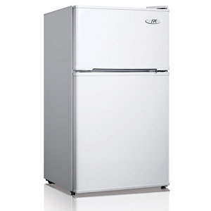 SPT 3.1 cu. ft. Double-Door Fridge - White
