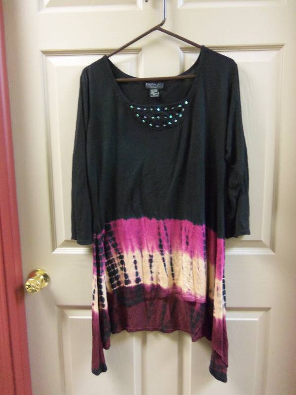 Black and Tie Dye Top