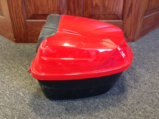 Scooter Trunk - Red w Key Lock