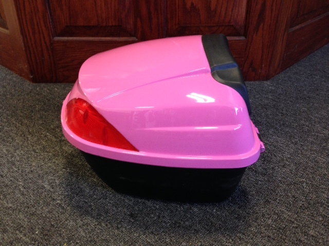 Scooter Trunk - Pink w Key Lock.