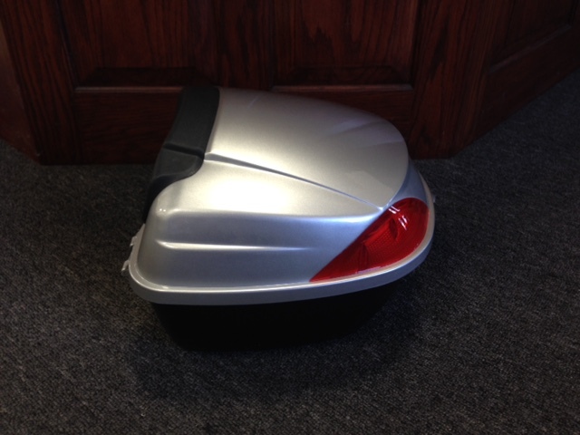 Scooter Trunk - Silver w Key Lock.