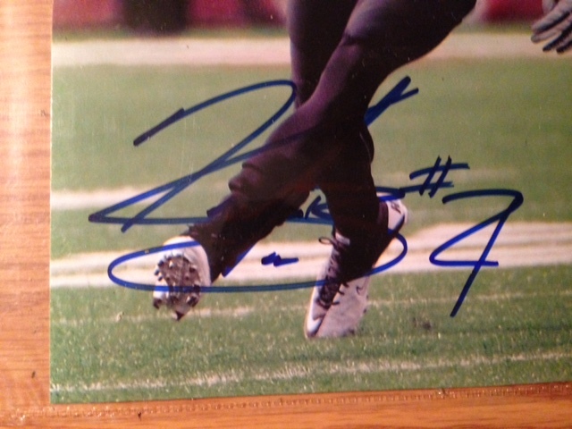 Kenyon Barner 8x10 Autographed Photo