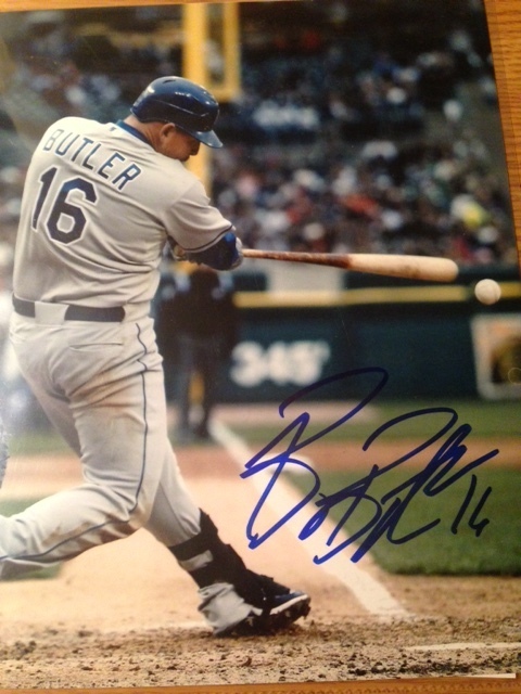 Billy Butler 8x10 Autographed Picture w COA