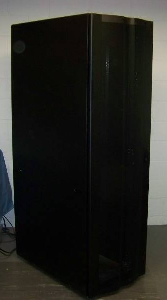 lot 96 image: Large Computer  Server  Audio and Video Equipment Rack on Castors