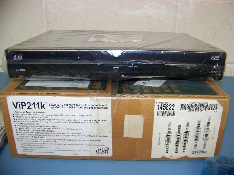 lot 62 image: Dish Network, Satellite  TV Receiver  Box for Hi-Def and Standard Programming