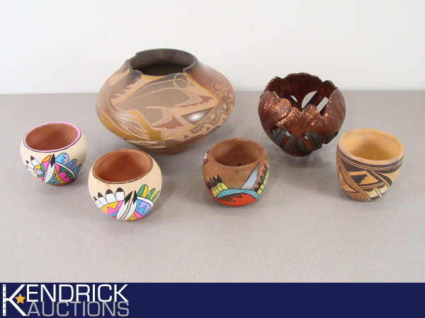 6 Pieces of Native American Type Pottery