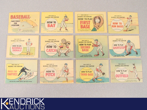 Complete 1960s Mint Condition 12 Book Set Finer Points Baseball