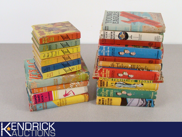 Large Lot of Vintage Boys Hardcover Sports Books etc.