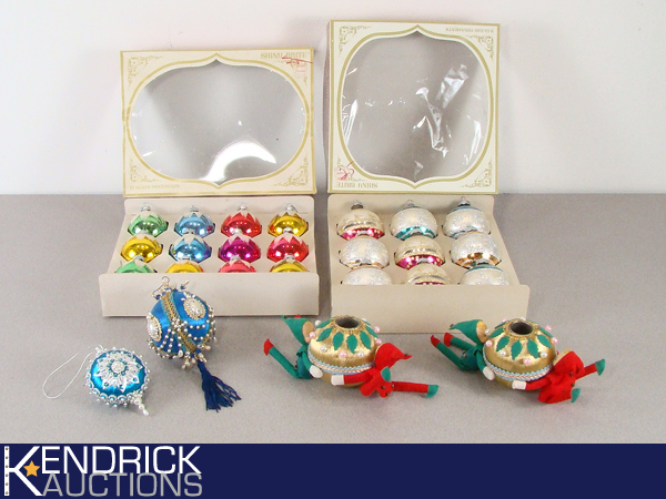 2 New Old Stock Boxes of Shiny Brite etc. Christmas Ornaments