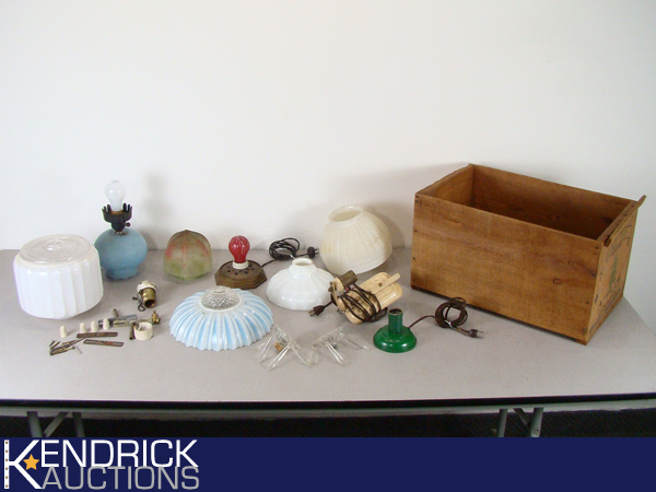 Lot of Vintage Lighting, Globes, etc.
