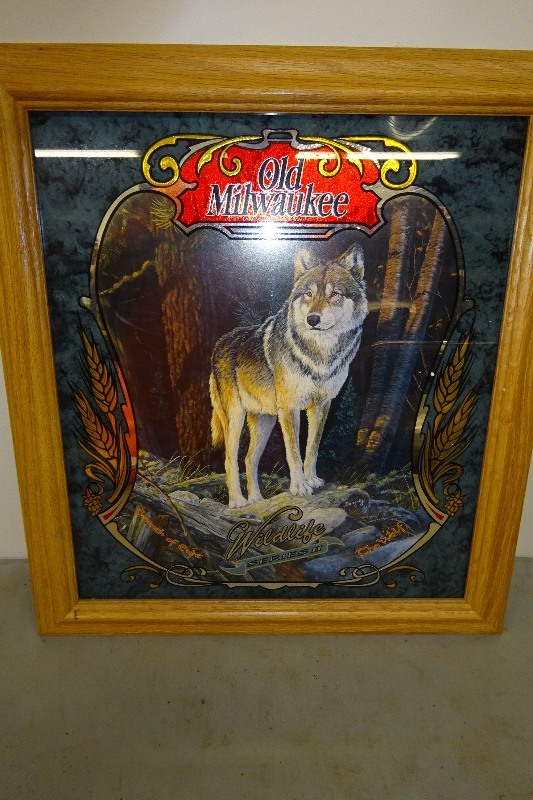Old  Milwaukee wildlife series II the wolf picture