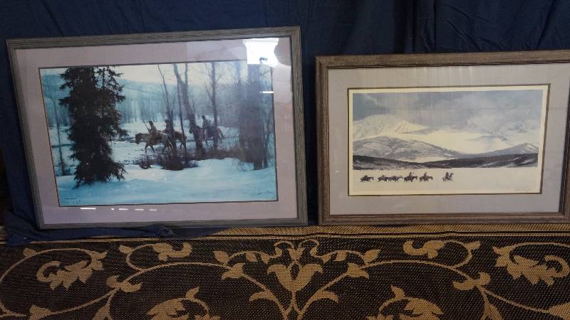 lot 12 image: Lot of 2 Framed Pictures