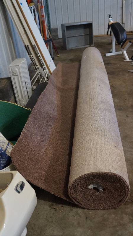 lot 52 image: Roll of Carpet and Padding
