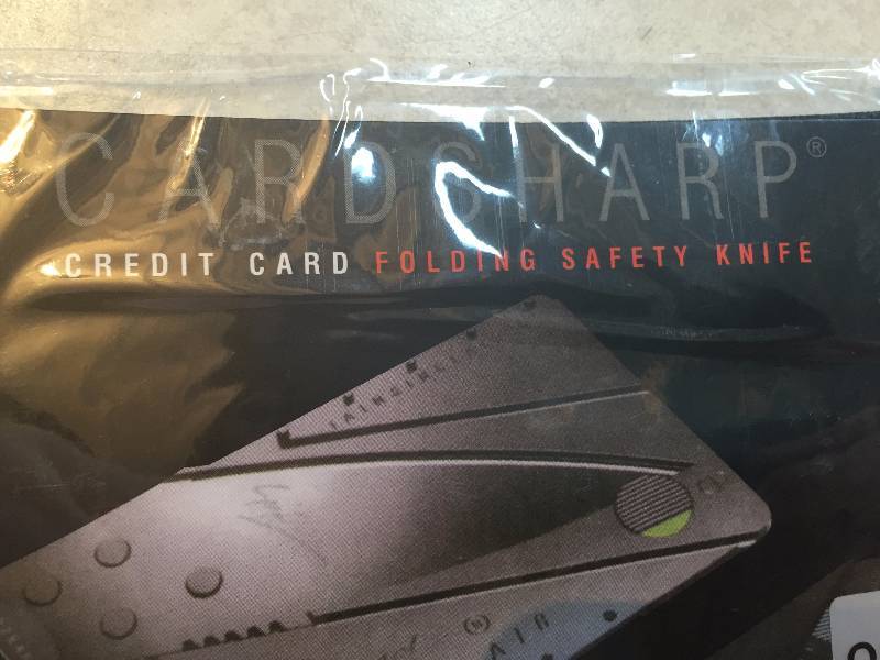 CARD SHARP FOLDING SAFETY KNIFE