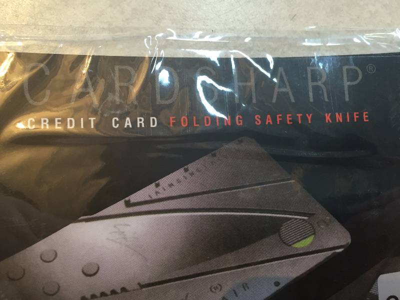 CARD SHARP FOLDING SAFETY KNIFE