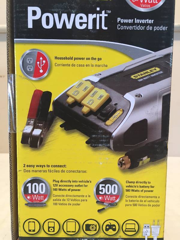 STANLEY POWERIT POWER INVERTER 500WATT