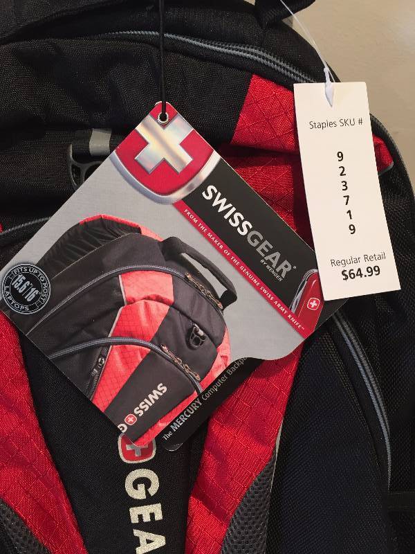 SWISS GEAR BACK PACK