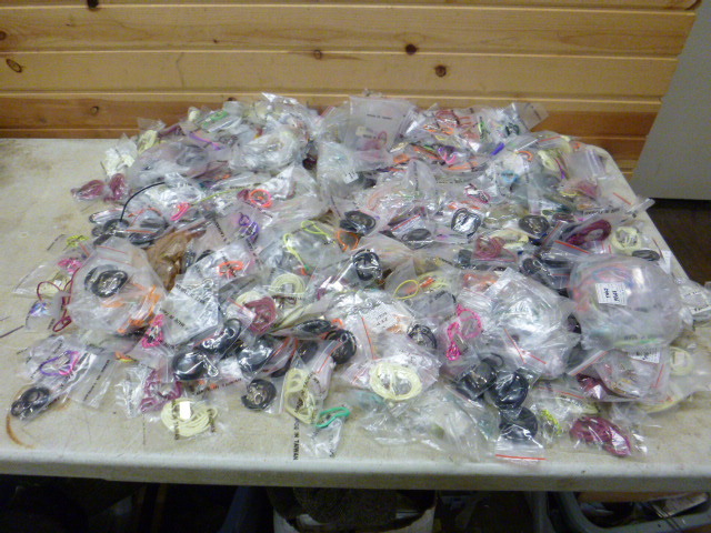 lot 27 image: Huge Lot of Miscellaneous Lanyards and Bracelet Hooks