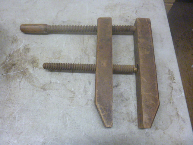 lot 101 image: Vintage Wood Clamp