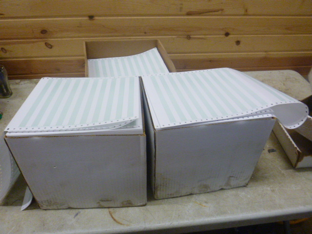 lot 199 image: 3 Boxes of Continuous Form Printer Paper