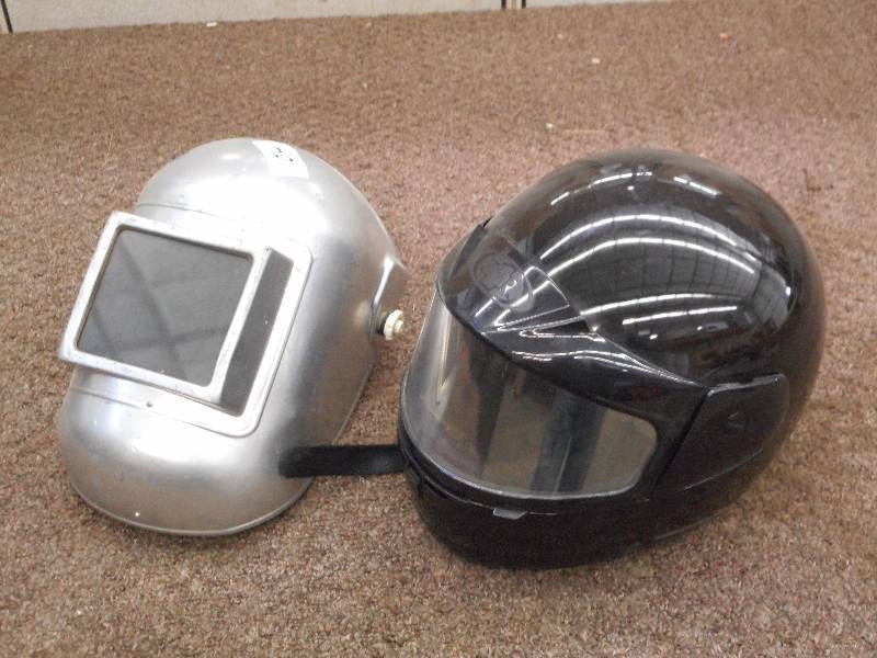 lot 40 image: (1) Welding Helmet & (1) Snowmobile...