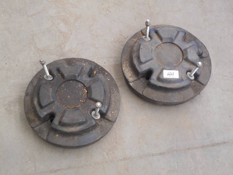 lot 44 image: Set Of 2-Bolt Tractor Tire Weights ...