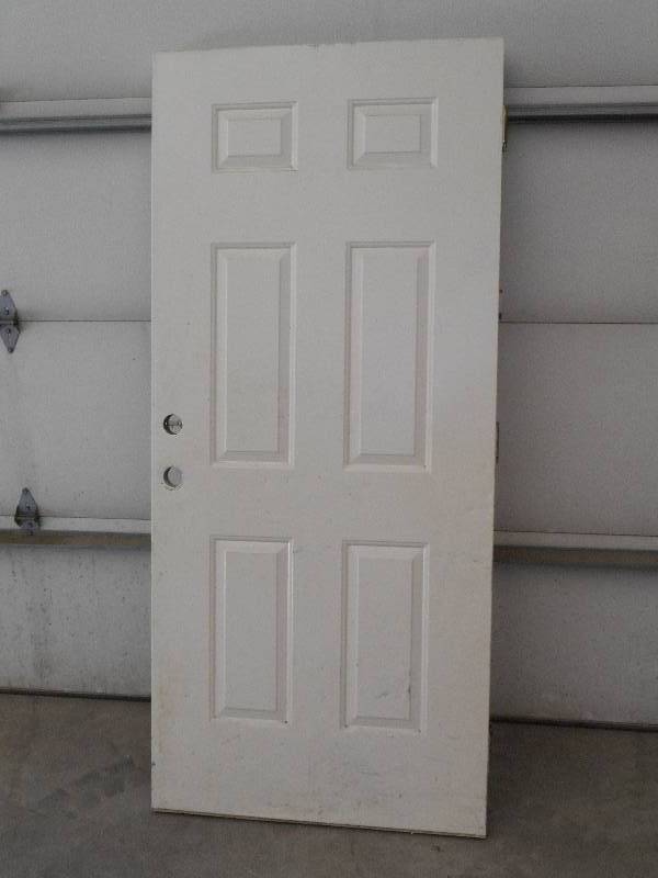 lot 47 image: 36 Exterior Metal Door, Used ...