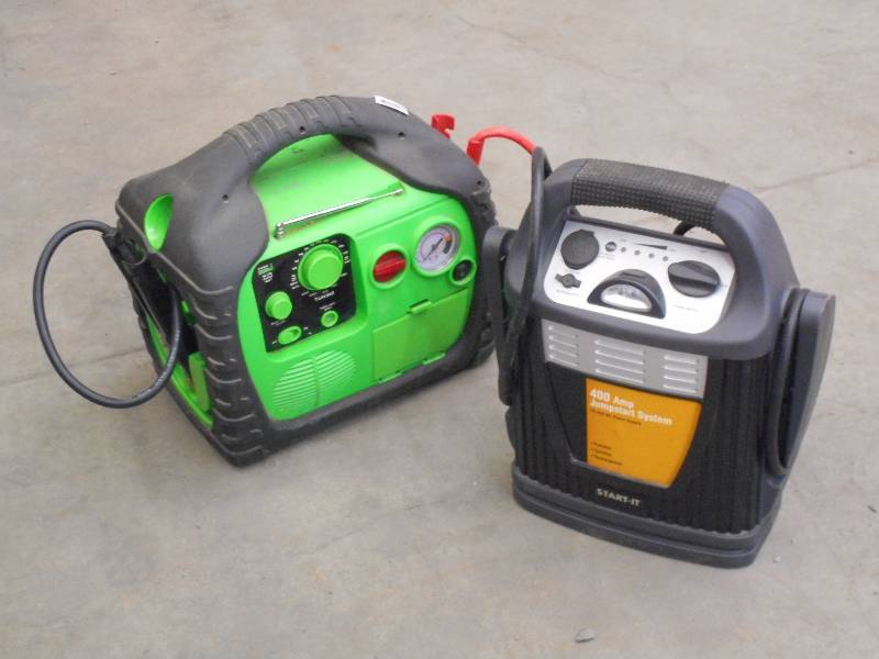 lot 88 image: (2) 12Volt Battery Jump Starter, No...