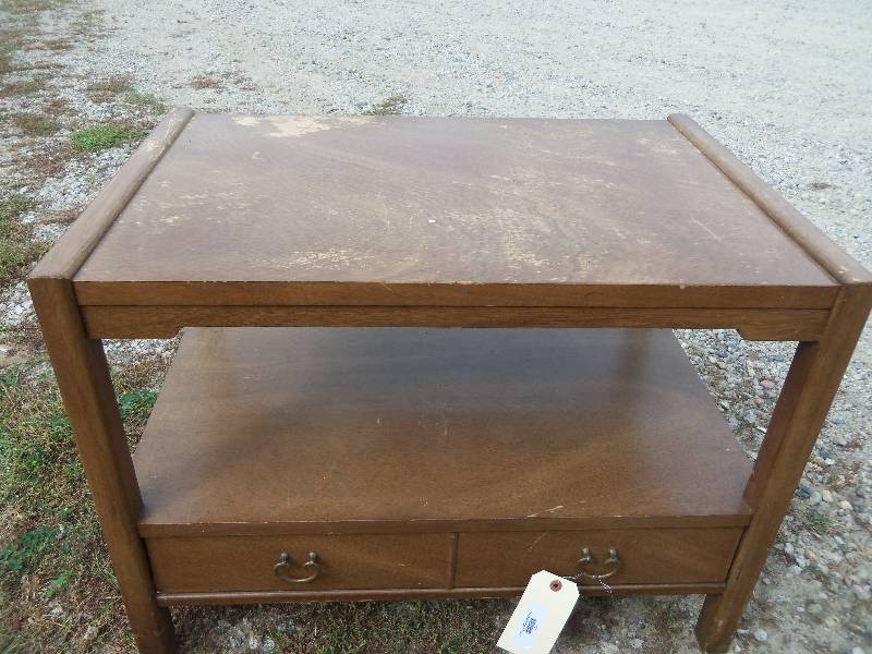lot 50 image: antique TV stand