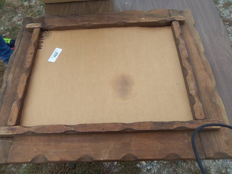 lot 64 image: rustic wooden frame