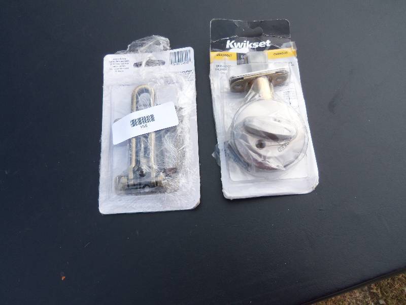 lot 155 image: Kwikset Deadbolt and Door Guard
