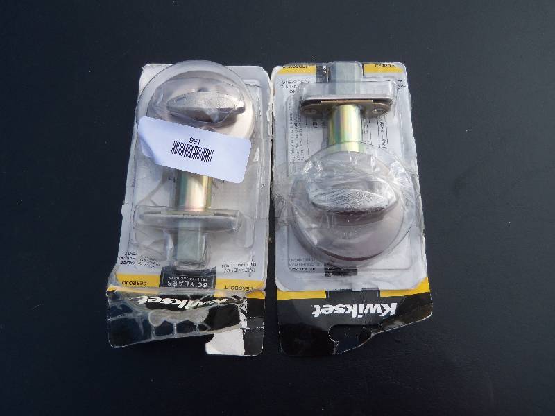 lot 156 image: Kwikset Deadbolts (Two)
