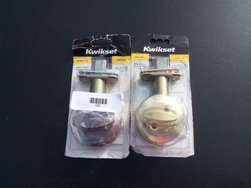 lot 157 image: Kwikset Deadbolts (Two)