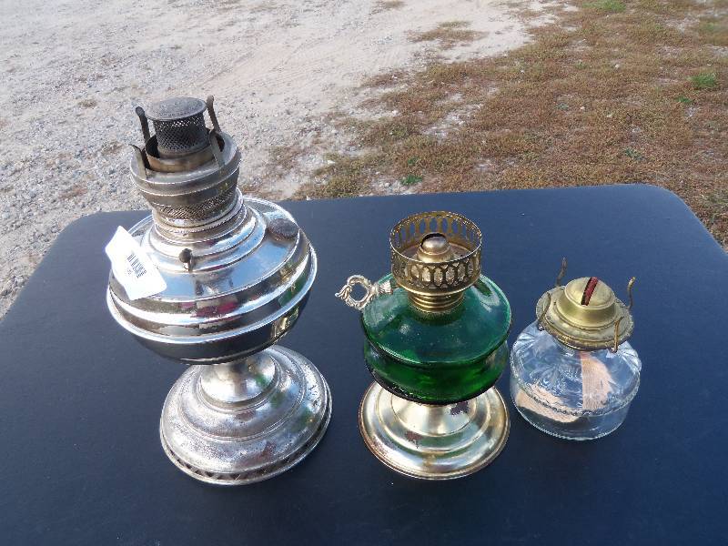 lot 180 image: Unique Oil Lamps