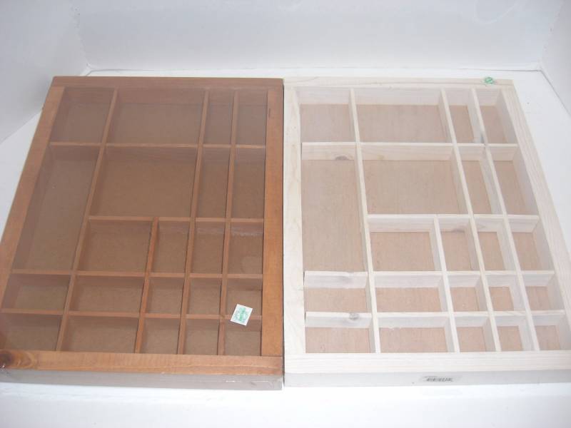 Arts & Crafts Workstation & Wood Display Cases