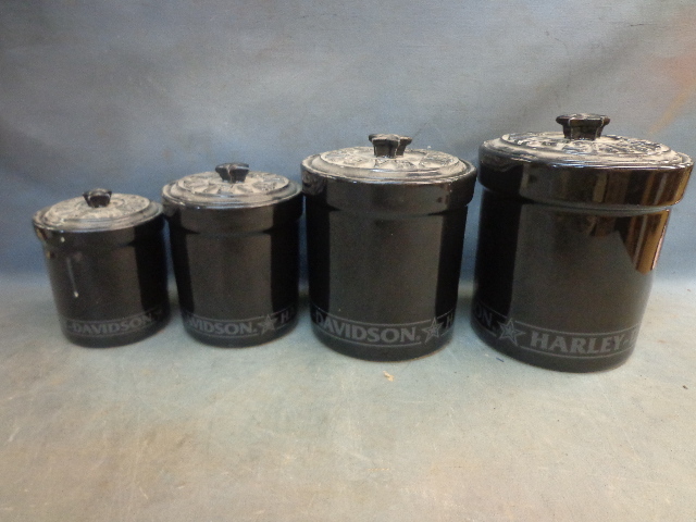 Glass Harley Containers
