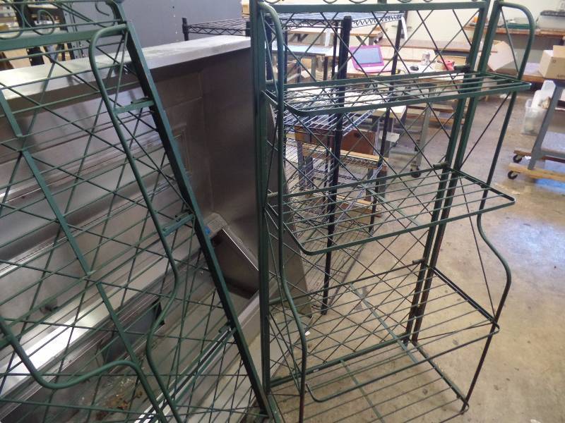 Green Folding Shelves