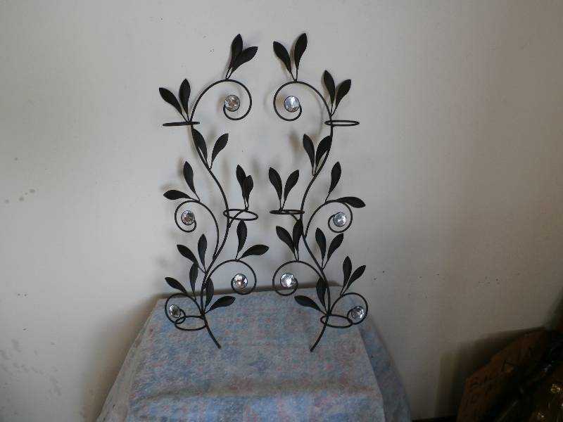 3 wall mount candle holders
