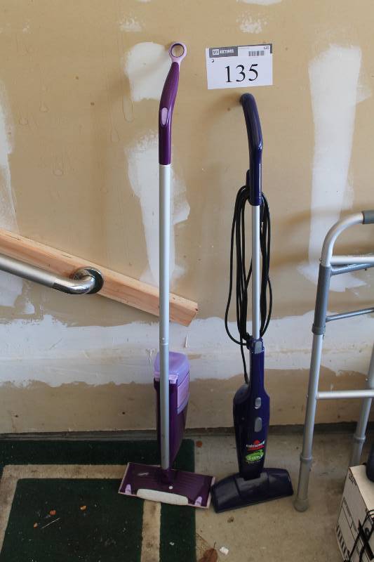 Lot of (2) Including Swiffer WetJet Bissell Upright Vacuum Cleaner.