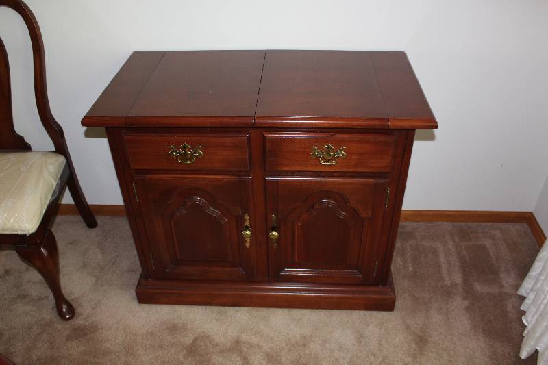 Vintage Wooden Server Cabinet wFlip Out Top 38 x 19� x 31�.
