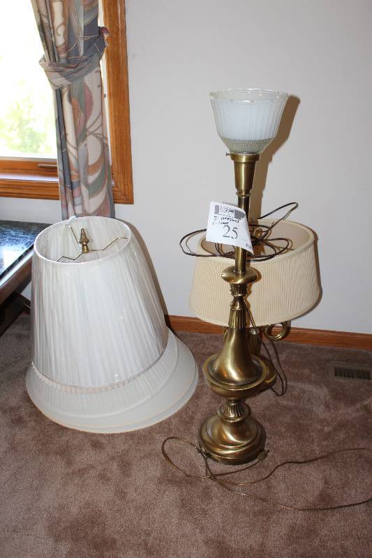 Lot of (7) Including Lamps (2) Lamp Shades (5).
